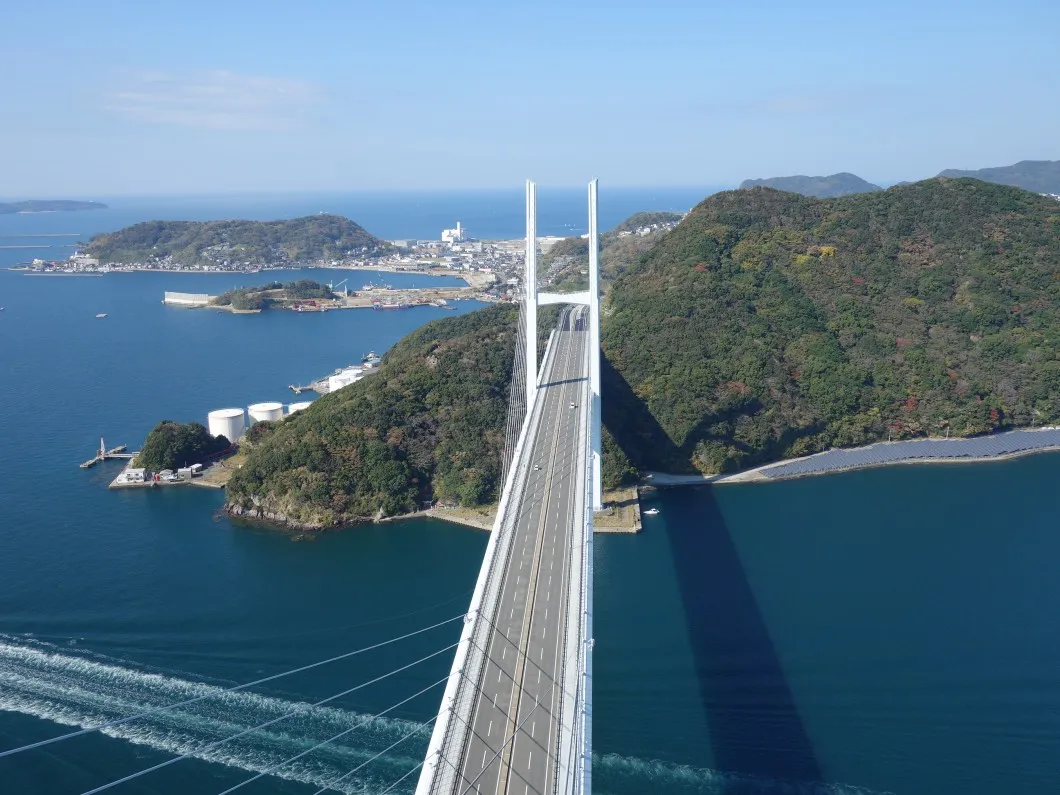 長崎港にかかる女神大橋