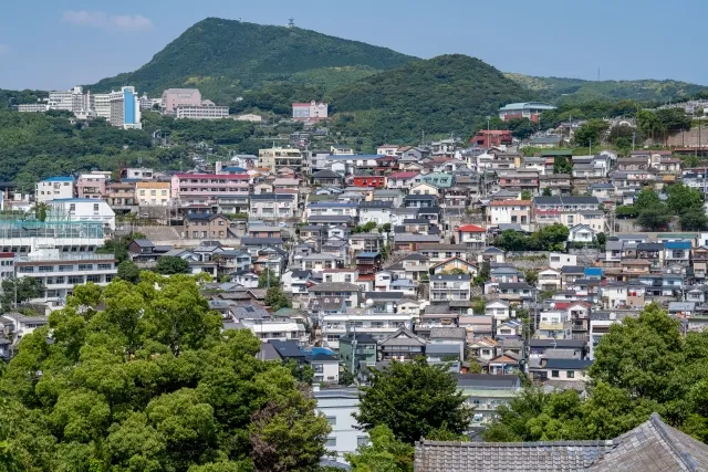 長崎の夜景をタクシーで